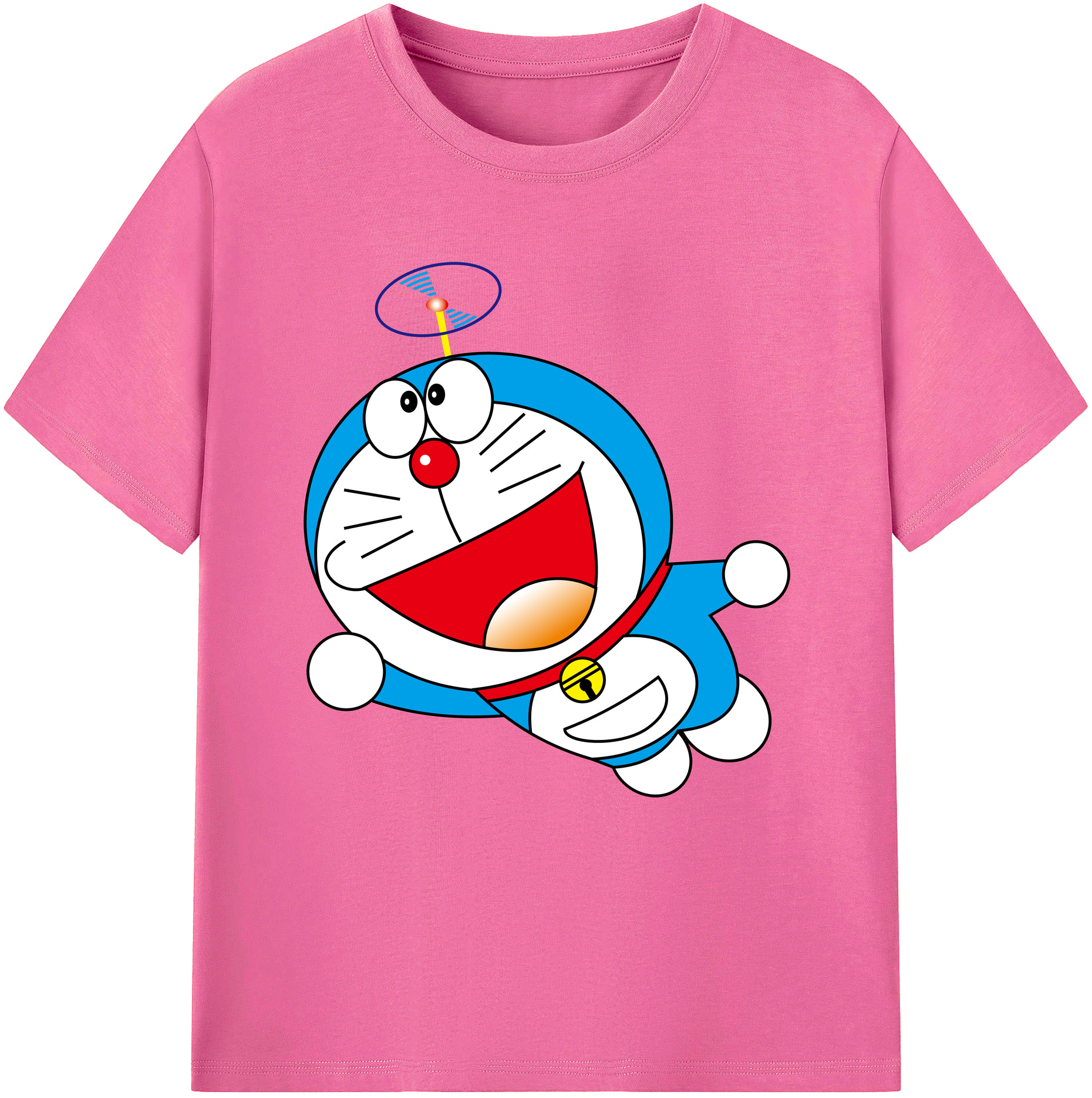 （画像用） ドラえもん Doraemon レディースカジュアルプリントTシャツ（綿100％）